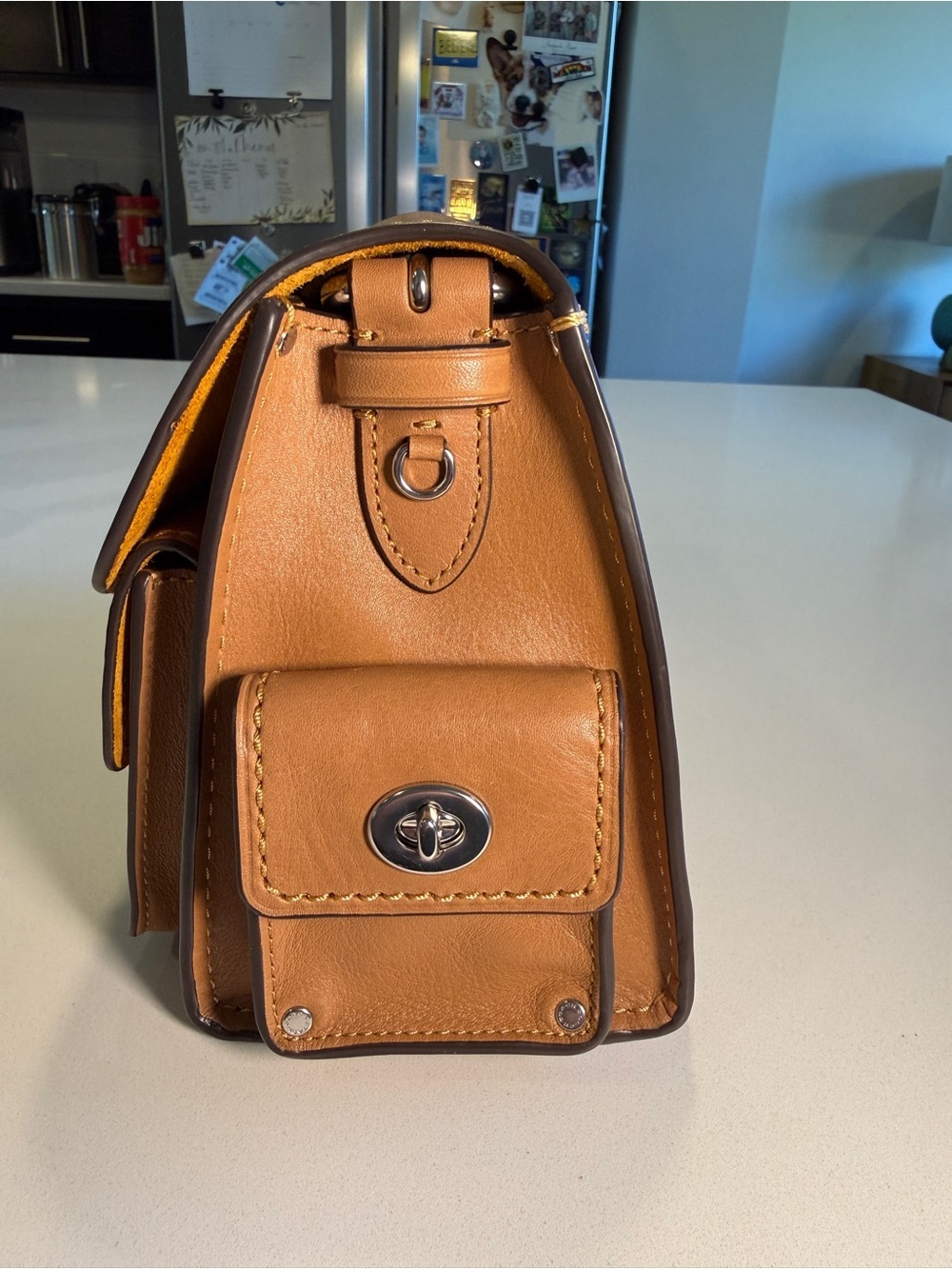COACH - Cargo Soft Tabby in Light Honey Brown with Silver Hardware - Picture 6 of 14